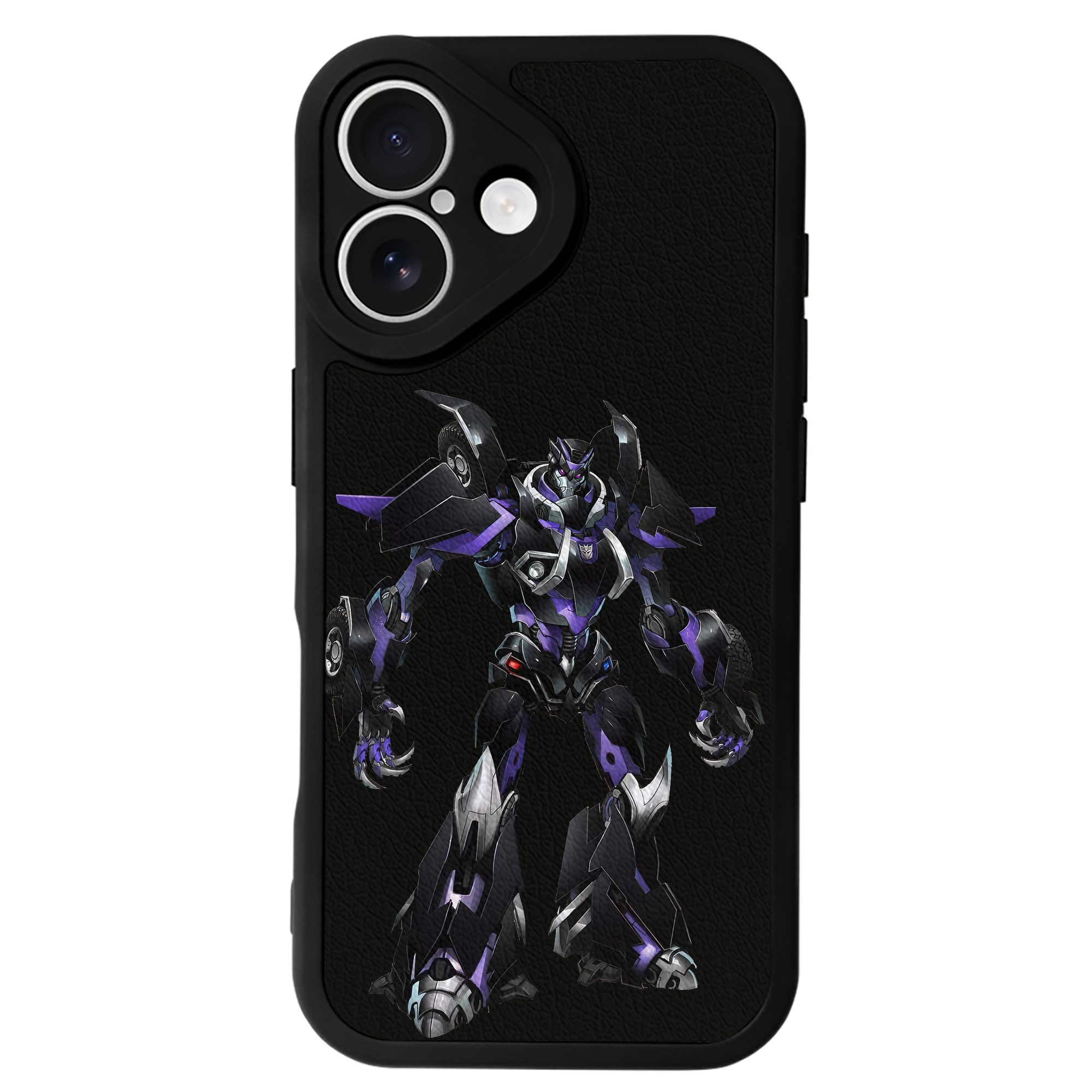 （画像用） Transformers トランスフォーマー 【iPhone 16シリーズ対応】シリコンスマホケース（レザー調） 材質：シリコン